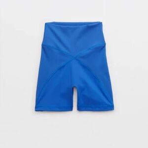 Aerie Cobalt Blue OFFLINE By Aerie Goals 4" Ribbed Bike Short